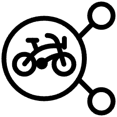 Bike Users Connect 4 Icon from Ultimate Light Set