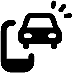 Car Ride Hailing Icon from Ultimate Bold Set