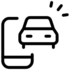 Car Ride Hailing Icon from Ultimate Light Set