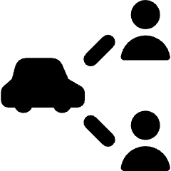 Car Users Connect 1 Icon from Ultimate Bold Set
