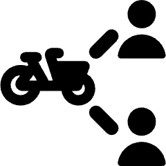 Cargo Bike Users 2 Icon from Ultimate Bold Set