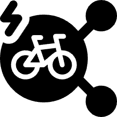 Electric Bike Users Connect 2 Icon from Ultimate Bold Set