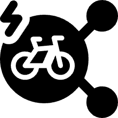 Electric Bike Users Connect 4 Icon from Ultimate Bold Set