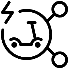 Step Scooter Users Connect 2 Icon from Ultimate Light Set