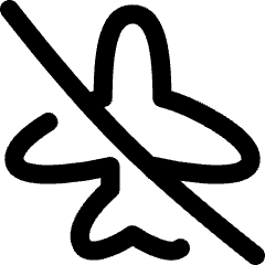 Airplane Disabled Icon from Flex Line Set