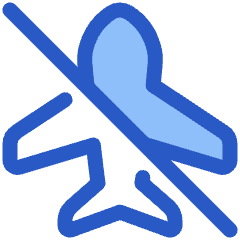 Airplane Disabled Icon from Plump Duo Set