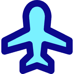 Airplane Enabled Icon from Core Pop Set