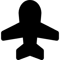 Airplane Enabled Icon from Core Solid Set