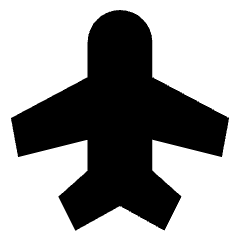 Airplane Enabled Icon from Sharp Solid Set