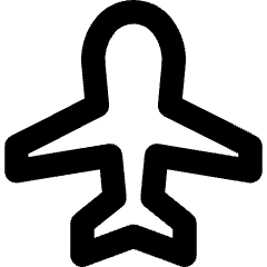 Airplane Enabled Icon from Core Remix Set