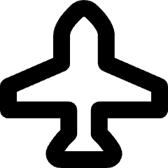 Airplane Mode Icon from Micro Line Set