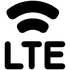 Cellular Network Lte Icon from Plump Solid Set