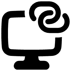 Desktop Personal Hotspot Icon from Plump Solid Set