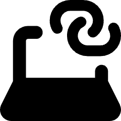 Laptop Personal Hotspot Icon from Core Solid Set