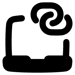 Laptop Personal Hotspot Icon from Plump Remix Set