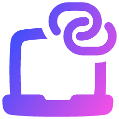 Laptop Personal Hotspot Icon from Plump Gradient Set