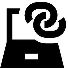 Laptop Personal Hotspot Icon from Sharp Solid Set