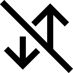 Mobile Data Off Icon from Sharp Line Set