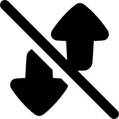 Mobile Data Off Icon from Plump Solid Set