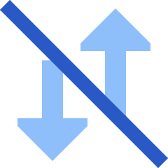 Mobile Data Off Icon from Sharp Flat Set