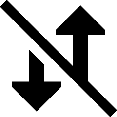 Mobile Data Off Icon from Sharp Solid Set