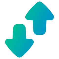 Mobile Data On Icon from Plump Gradient Set