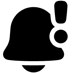 Notification Alarm 1 Icon from Plump Solid Set