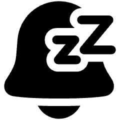 Notification Alarm Snooze Icon from Plump Solid Set