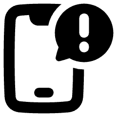 Notification Message Alert Icon from Plump Solid Set