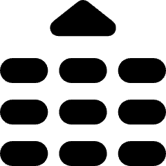 Phone Numpad Up Icon from Micro Solid Set