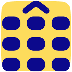 Phone Numpad Up Icon from Plump Pop Set