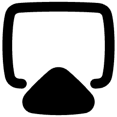 Screen Sharing Icon from Plump Solid Set