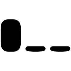 Signal Low Icon from Plump Solid Set