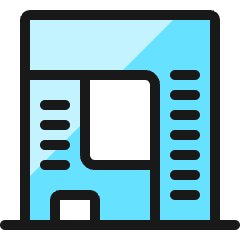 Modern Architecture Building 1 Icon from Ultimate Colors Set