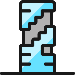 Modern Architecture Spiral Icon from Ultimate Colors Set