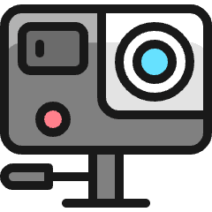 Go Pro Icon from Ultimate Colors Set