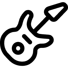 Modern Music Electric Guitar Icon from Ultimate Regular Set