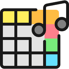 Modern Music Mix Icon from Ultimate Colors Set