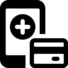 Cashless Payment Card Register Online Browser Icon from Ultimate Bold Set