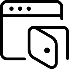 Cashless Payment E Wallet Browser Icon from Ultimate Light Set