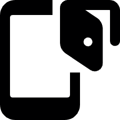 Cashless Payment E Wallet Smartphone Icon from Ultimate Bold Set