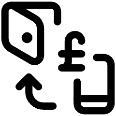 Cashless Payment Online Transfer Wallet Pound Icon from Ultimate Regular Set