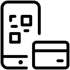 Cashless Payment Qr Code Card Icon from Ultimate Light Set