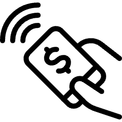 Contactless Payment Icon from Ultimate Light Set