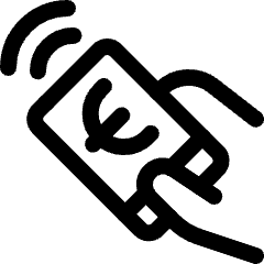 Contactless Payment Euro Icon from Ultimate Regular Set