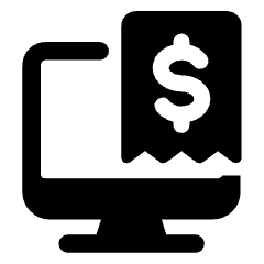 Electronic Billing Monitor Icon from Ultimate Bold Set