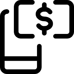 Smartphone Pay Dollar Icon from Ultimate Regular Set