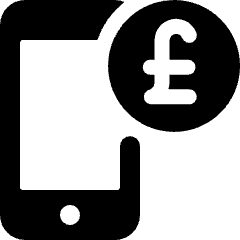 Smartphone Pay Pound 1 Icon from Ultimate Bold Set