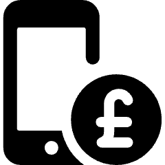 Smartphone Pay Pound 2 Icon from Ultimate Bold Set