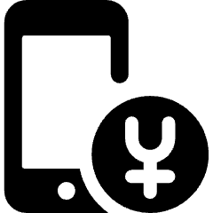 Smartphone Pay Yuan 2 Icon from Ultimate Bold Set